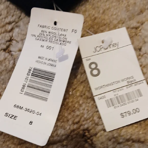 Worthington Cashmere Wool Black Blazer - Picture 8 of 8